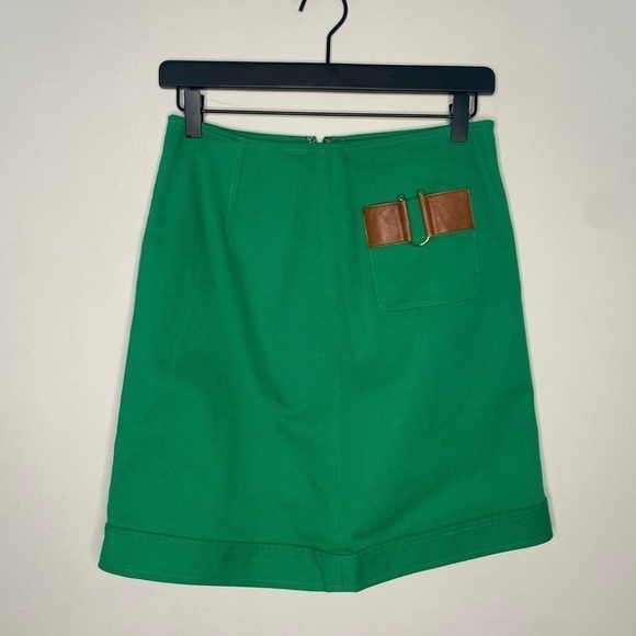 Worth Kelly Green Rare Style One of a Kind Skirt Size 2 - Picture 1 of 9